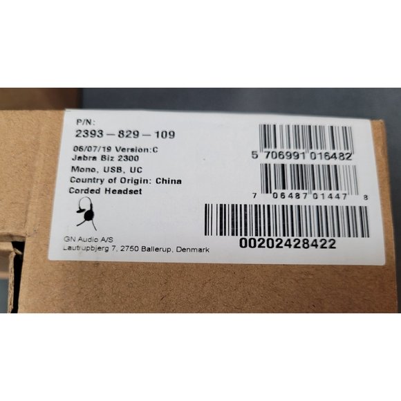 Jabra Biz 2300 USB UC Mono Professional Headset 2393-829-109 - Picture 7 of 8